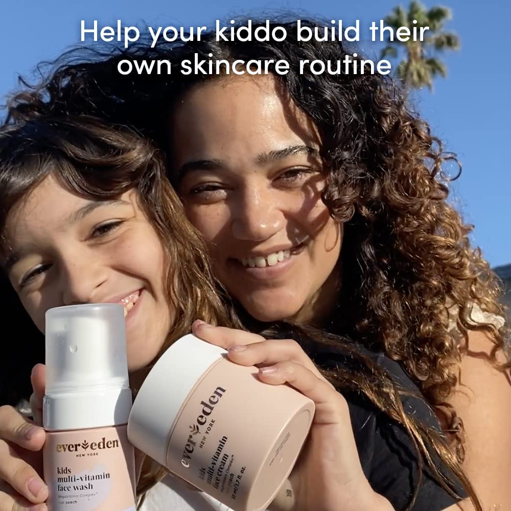 Crema facial natural y a base de plantas para niños | Loción hidratante limpio y no tóxico | Cuidado de la piel multivitamínico