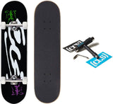 Skateboard Completo Profesional de Madera con Herramienta y Stickers