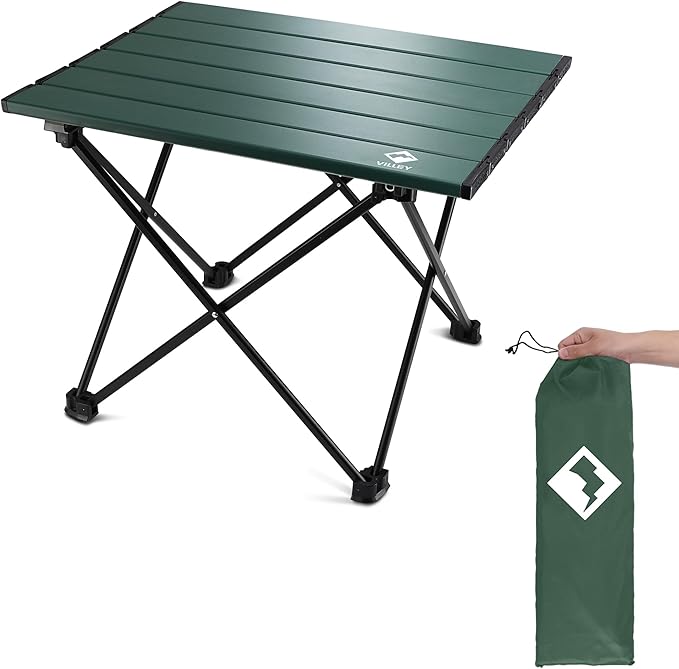 Mesa portátil de camping ultraligera, plegable y con bolsa