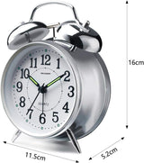 Reloj despertador de campana doble para dormilones modelo 4
