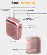 Amplificador de voz personal docentes  micrófono inalámbrico