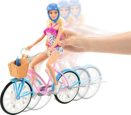 Set de Barbie con Bicicleta y Accesorios para Niños 3-7 años