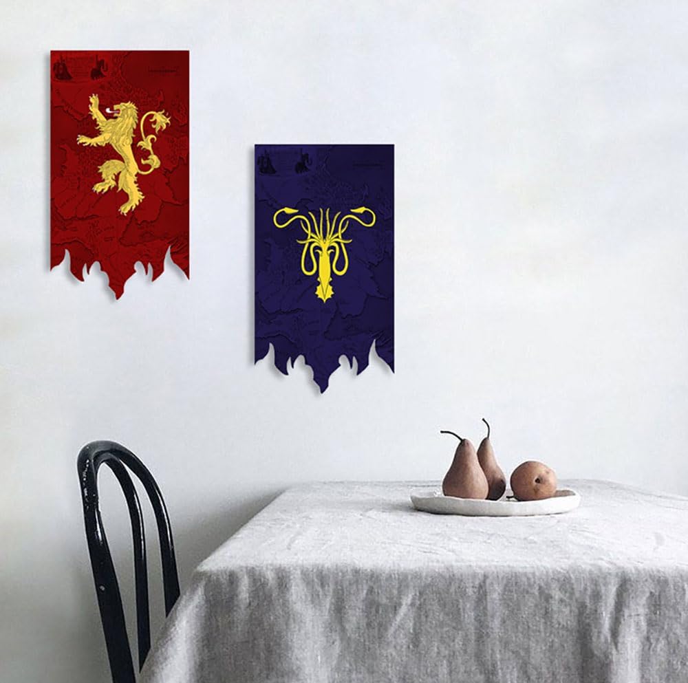 Decoraciones cumpleaños GoT  Bandera Tully 100X65CM