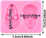 Molde de Silicona Cabeza de Esqueleto para Decoración de Pasteles
