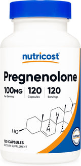 Nutricost Pregnenolona 100mg, 120 Cápsulas Vegetarianas
