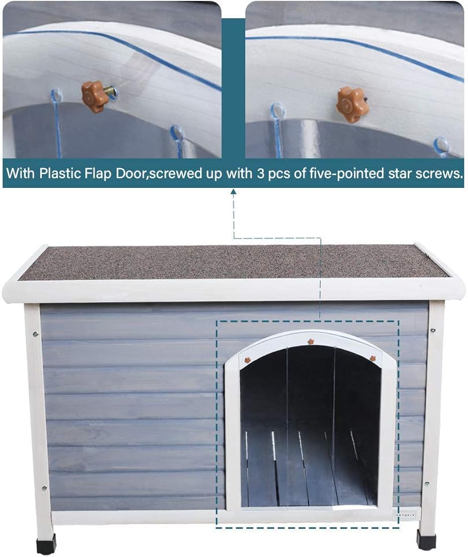 Casetas cuchas de madera para perros resistentes Petsfit