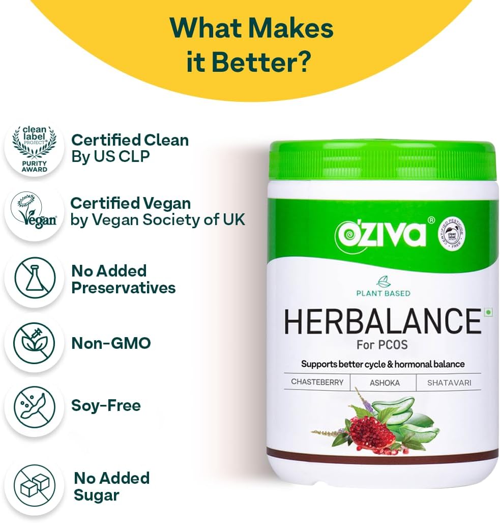 HerBalance a base de plantas para SOP  Suplemento de PCOS