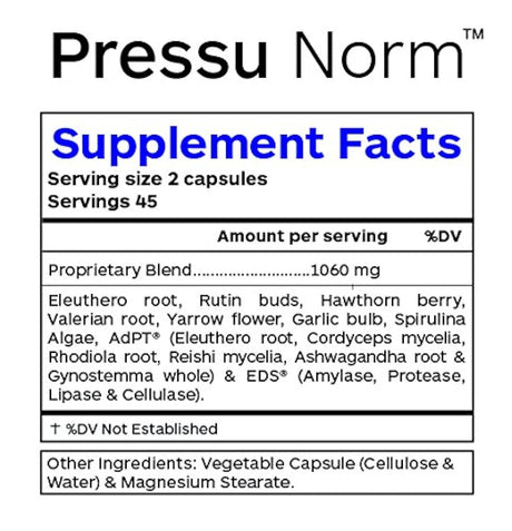 Profesional botánicos Pressu Norma 90 °Cápsulas Veg