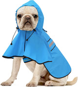 Chubasquero Reflectante para Perros - Impermeable, Ajustable, Mediano