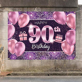 Fondo para decoración de fiesta de cumpleaños 90