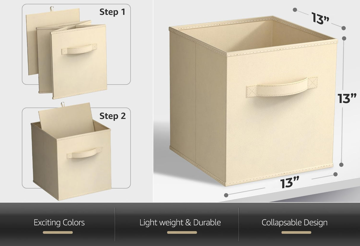 Cajas de Almacenamiento Sorbus - 6 Cubos Plegables 13