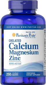 Calcio Quelado con Magnesio y Zinc para Salud Ósea