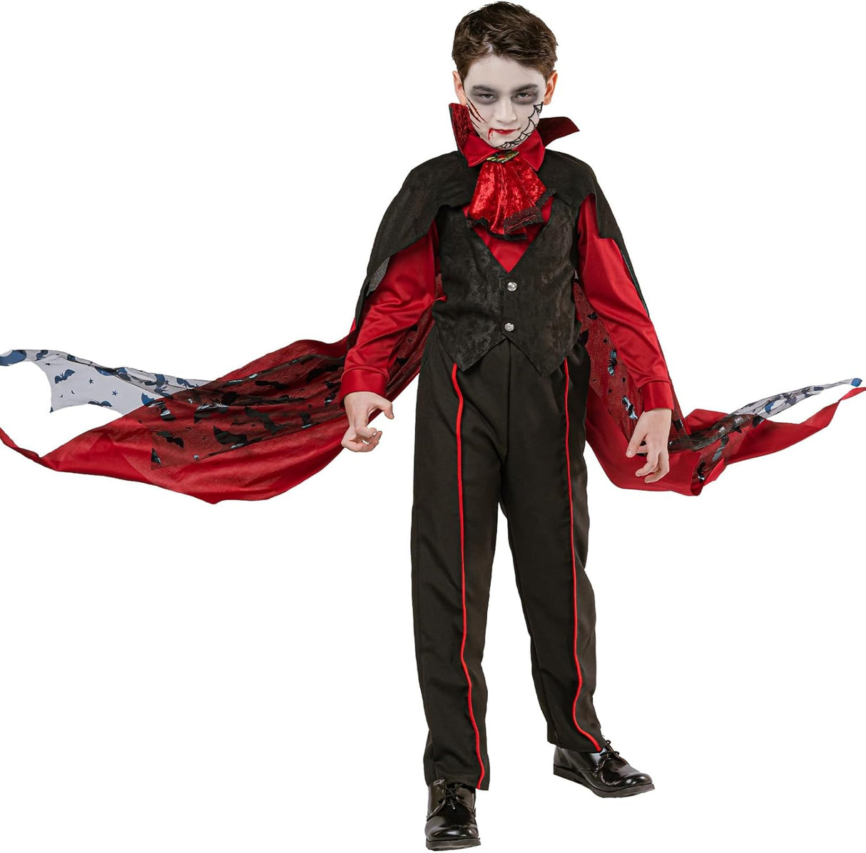 Disfraz de Vampiro para Niños, Bat Cape, Halloween Cosplay