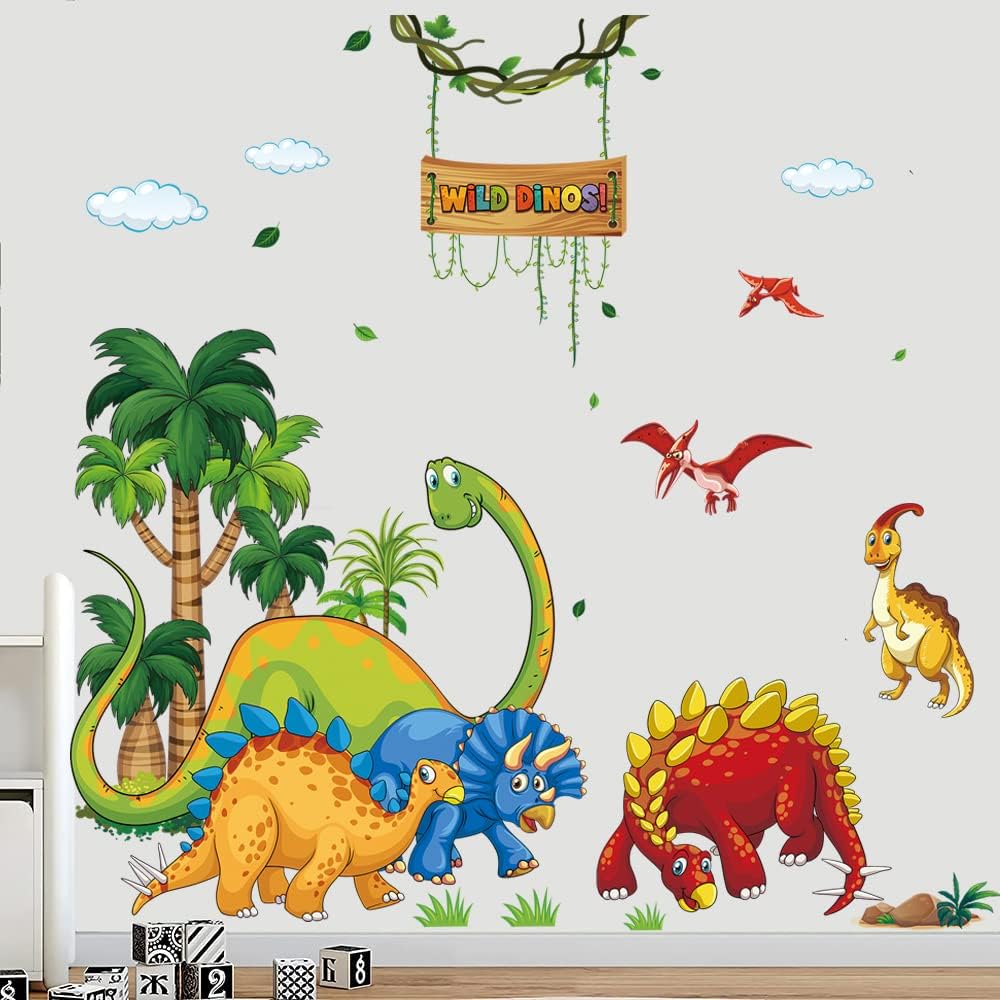 Stickers de Dinosaurios Supzone para Habitaciones Infantiles