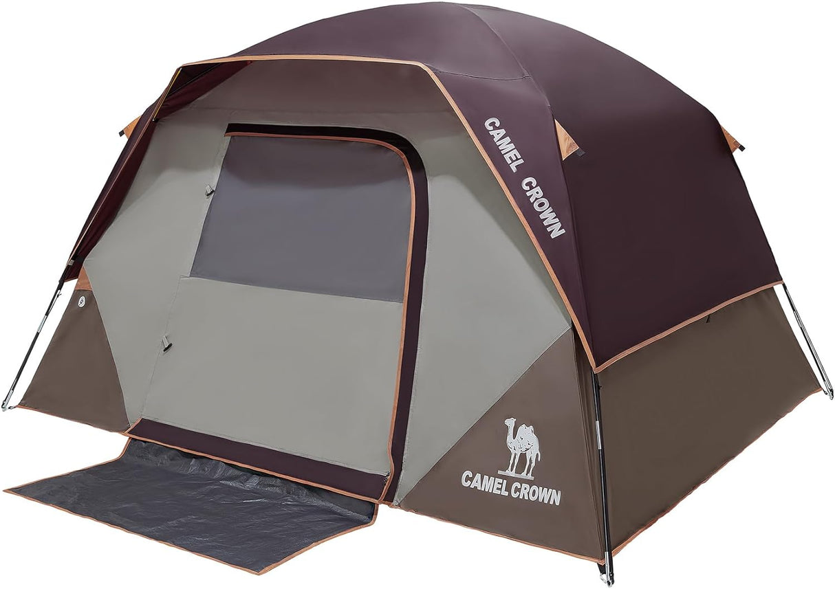 Tienda de campaña 4 personas CAMEL CROWN, impermeable, fácil montaje