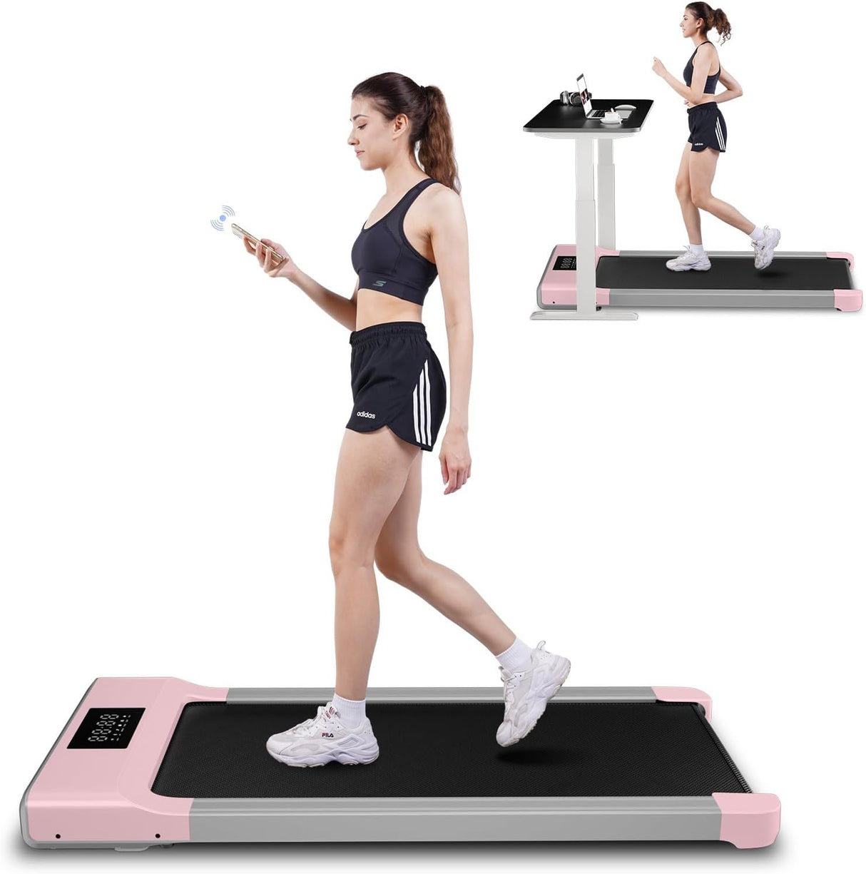 Caminadora SupeRun 3 en 1, Treadmill Portátil, 300 Lbs