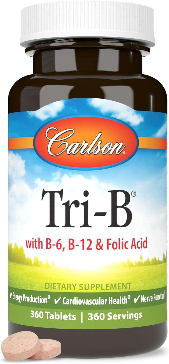 Carlson Tri-B, Complejo de vitamina B 25 mg de vitamina B-6