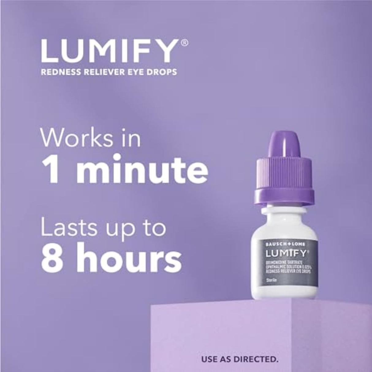 Gotas para ojos LUMIFY, alivio en 0.08 oz (2.5 ml)