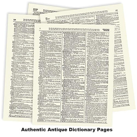 diccionario clásico vintage de textos tipográficas