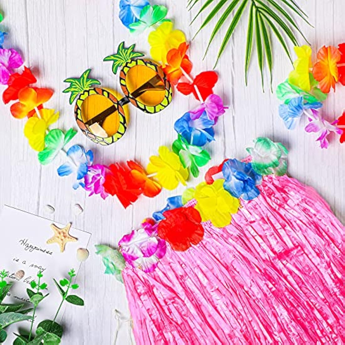 Disfraces 2 juegos de falda hawaiana