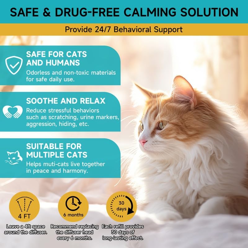 Difusor calmante para gatos Woyamay de feromonas