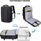Mochila de viaje para laptop y puerto USB resistente al agua