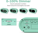 Reloj Despertador Infantil con Luz LED, Dimmer, Snooze, Pequeño