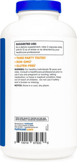 L-Lisina Nutricost 1000mg, 250 Cápsulas, Gluten Free, Non-GMO