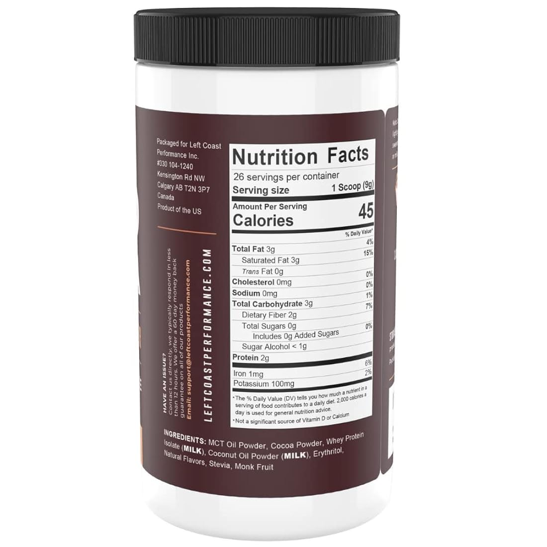 Suplemento Keto Cocoa  Mezcla de bebida caliente en polvo