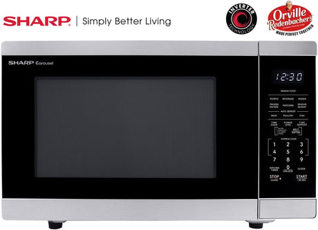Microondas Sharp ZSMC1464KS 1.4 CuFt 1100W con plato giratorio