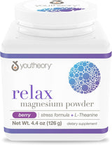 Suplemento Magnesio en polvo 300 mg, con GABA y L-teanina