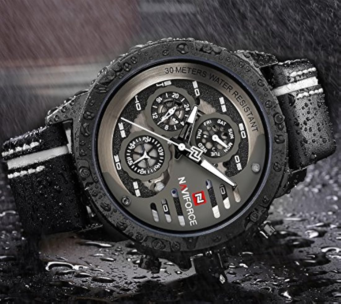 Relojes para los Hombres Impermeable Reloj Analógico  Cuarzo