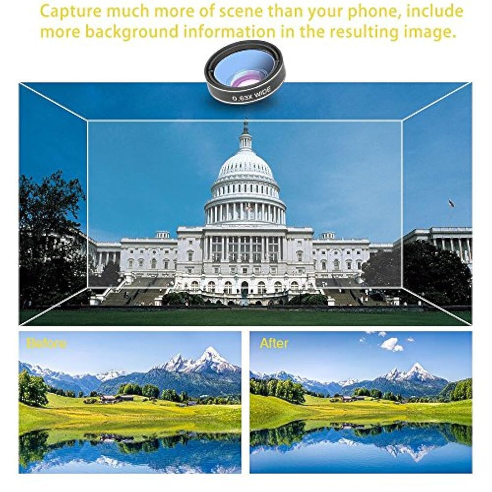 Lente para cámara de teléfono móvil con trípode disparador