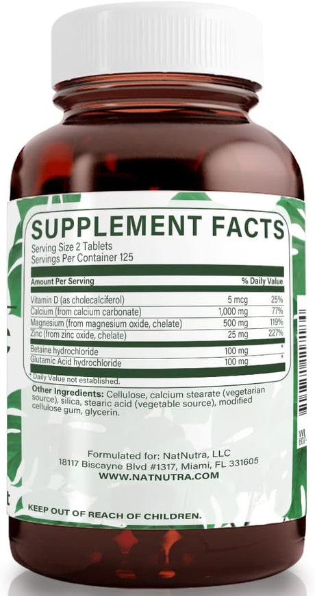 Suplemento de calcio y magnesio zinc con vitamina D3  2 pack