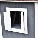 Casa para Gatos PawHut 43 con Hamaca, 3 Pisos, Resistente