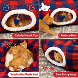 Kitty City - Túnel grande para gatos, cama para gatos, cama emergente, juguetes para gatos