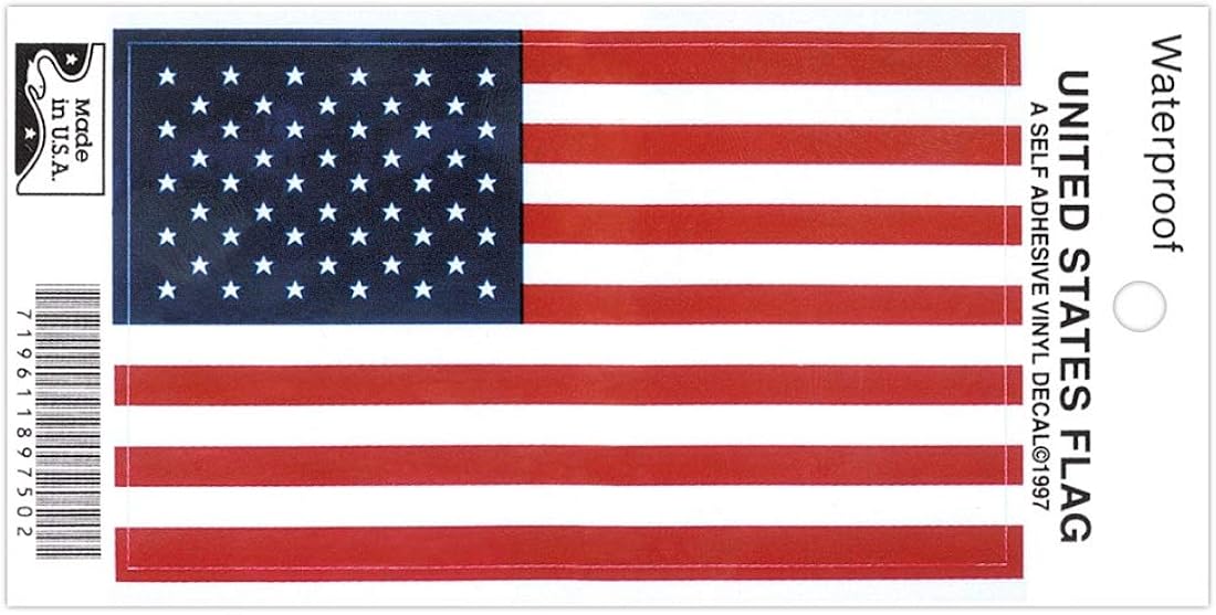 Bandera americana de nailon de 20 x 30 pies, fabricada en los Estados Unidos, incluye calcomanía de vinilo impermeable para la bandera de Estados Unidos