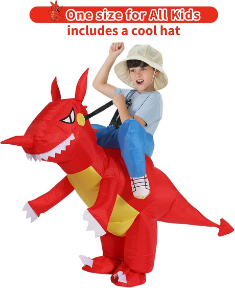 Disfraz Inflable de Dinosaurio TOLOCO para Niños, Halloween