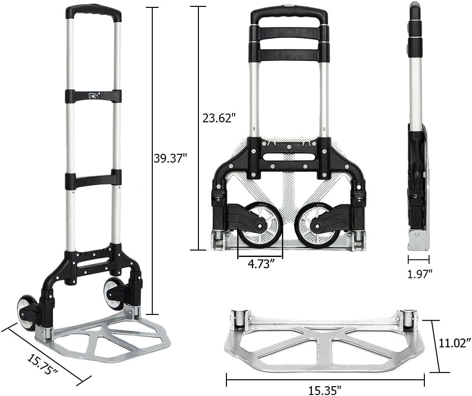 Carretilla Plegable de Aluminio FCH 165 lbs Capacidad, Modelo FCH-1