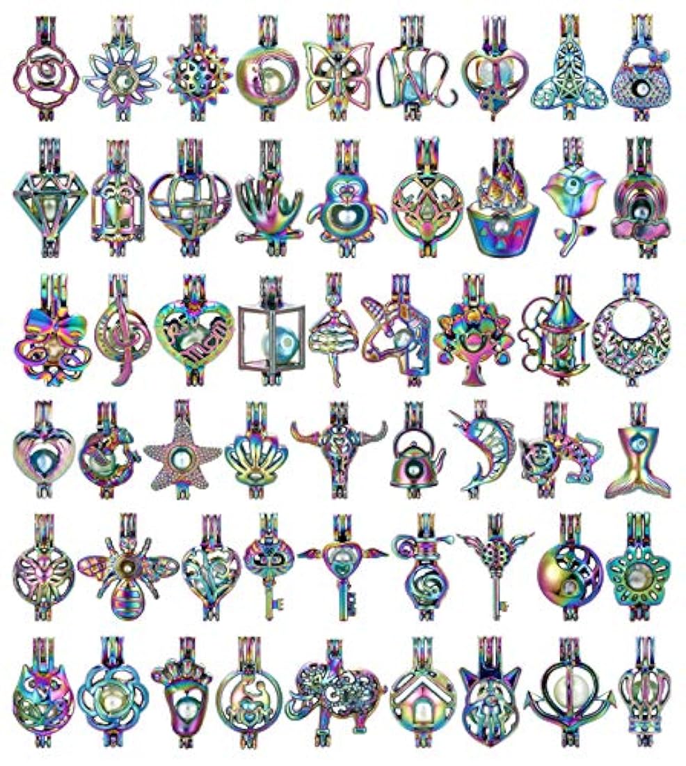 Dijes y Medallas Conjunto de colgantes de medallón de perlas