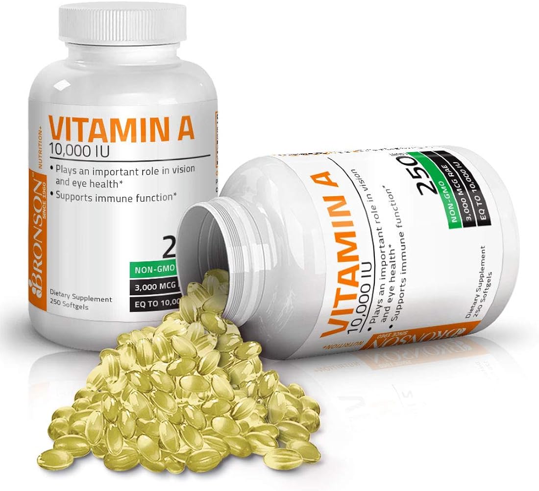 Suplementos Alimenticios Vitamina A 250 cápsulas blandas