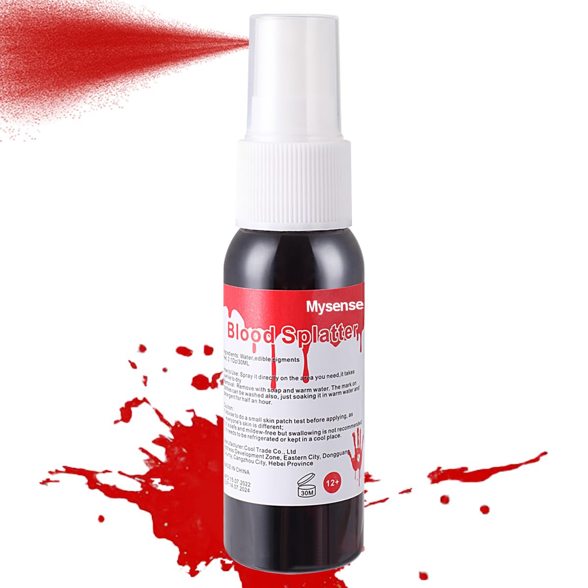 Mysense Spray de Sangre Falsa, Efectos Especiales, 1.05oz