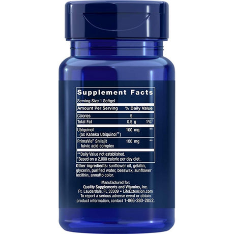 Suplemento Ubiquinol Coq10 con soporte mitocondrial 60 und