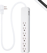 GE Pro 40532 Protector SurGE de 6 tomas, cable de extensión