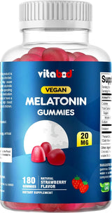 Gomitas descanse feliz de 20 mg 180 unidades  Sabor de fresa