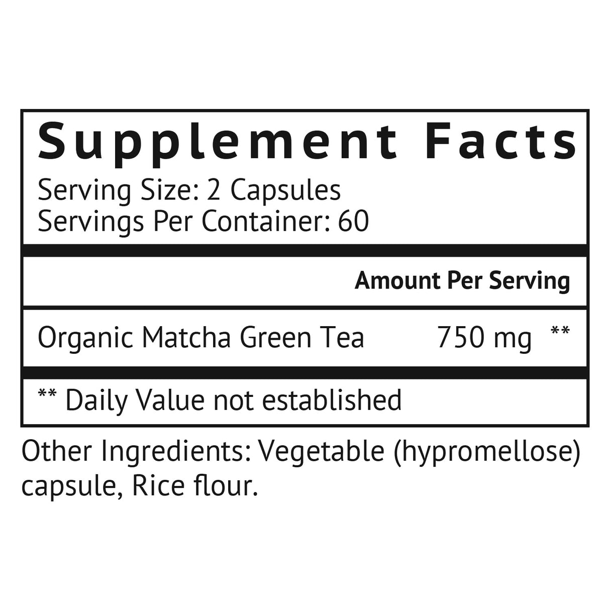 Suplemento Cápsulas orgánicas japonesas de matcha  té matcha