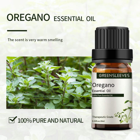 Aceite Esencial de Orégano Orgánico 100% Puro para Masaje