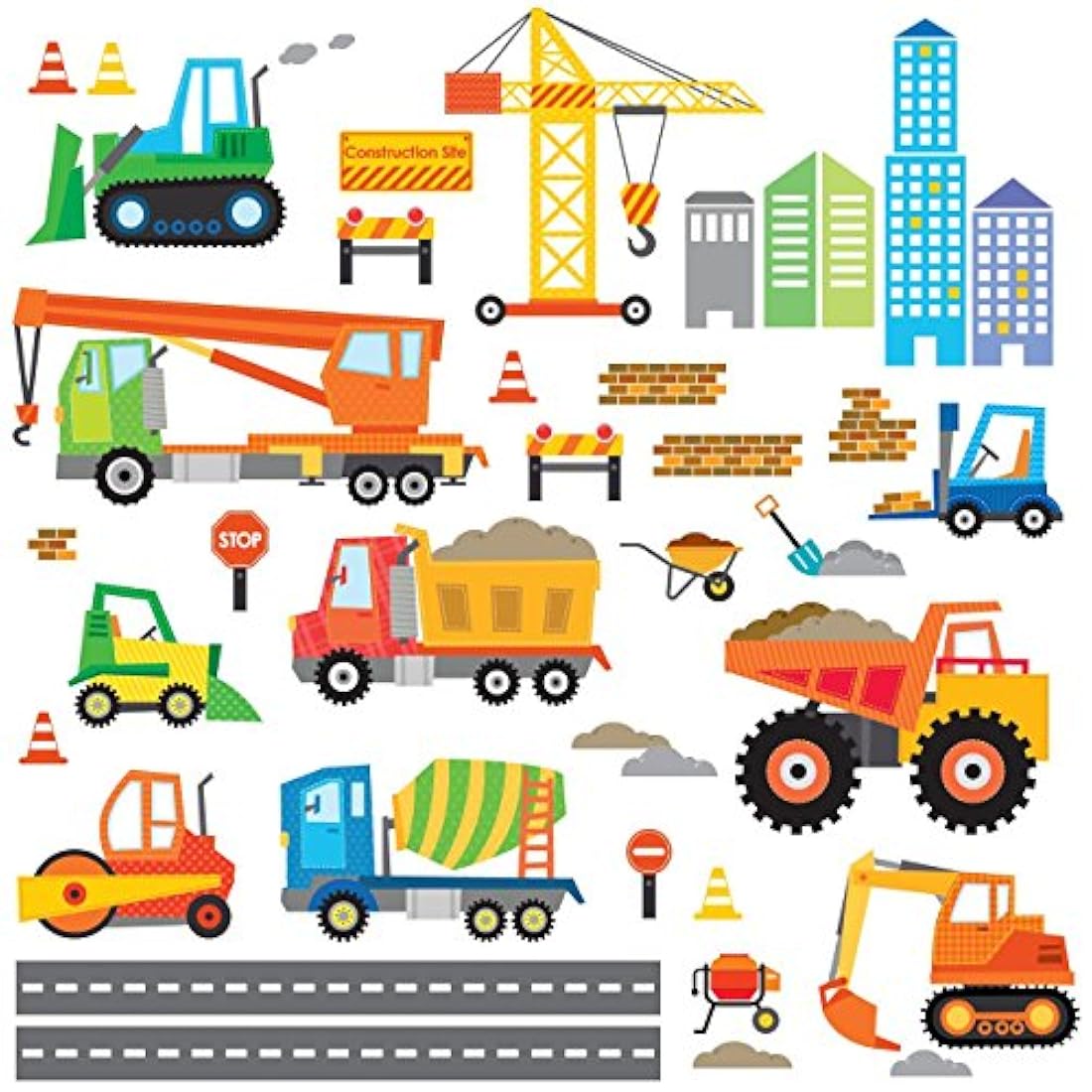 Adhesivos decorativos para pared, diseño de obra infantil