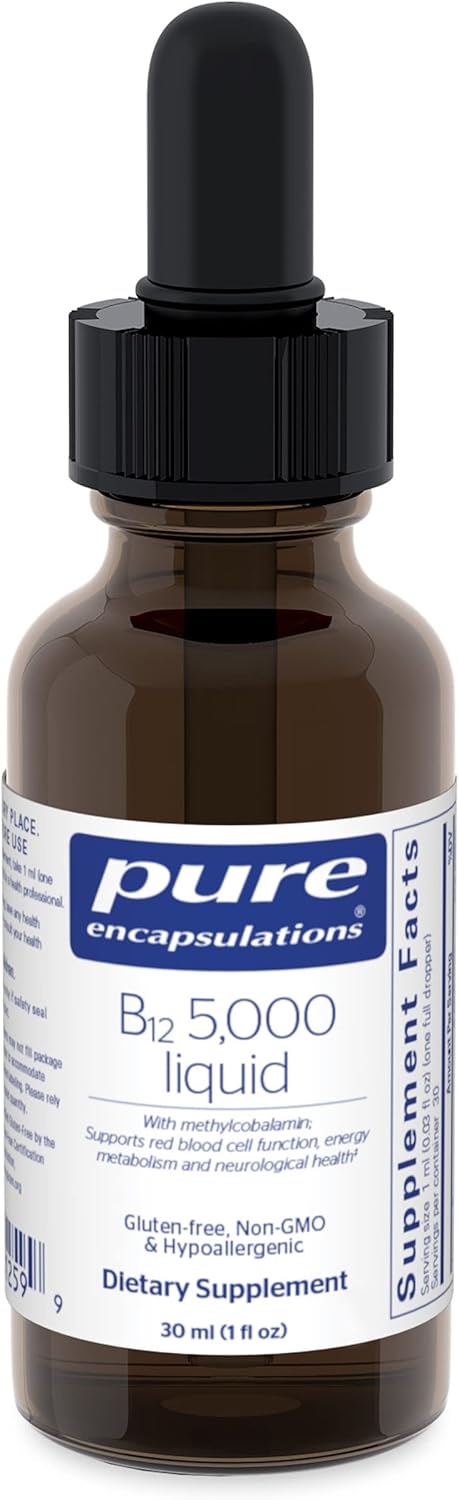 Pure Encapsulations Líquido B12 5,000 de metilcobalamina 1oz