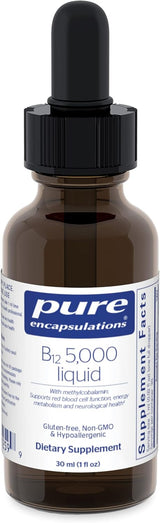 Pure Encapsulations Líquido B12 5,000 de metilcobalamina 1oz